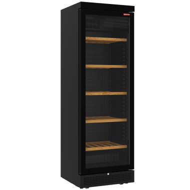 Vitrine cave à vins ventilée 382 litres - 5 niveaux - sans cadre - NOIRE - Diamond  au meilleur prix sur Restock CHR