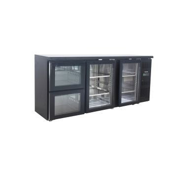 Arrière bar avec 2 portes vitrées et 2 tiroirs - Saro  au meilleur prix sur Restock CHR