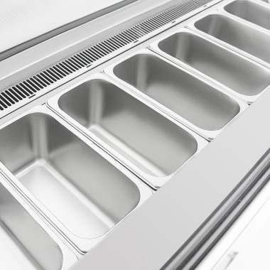 Vitrine à glace Série U 149L 6 bacs - Polar