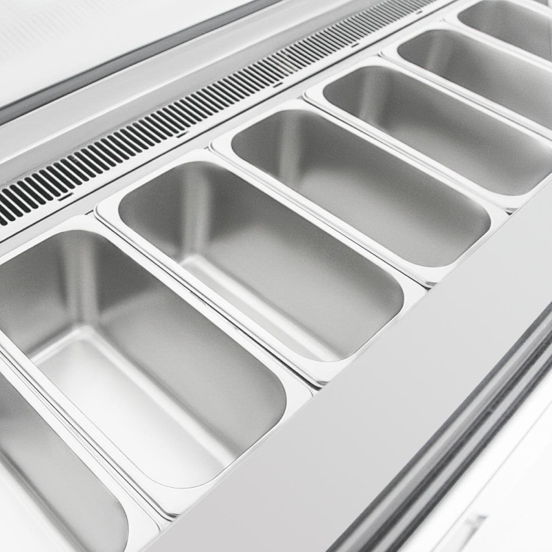 Vitrine à glace Série U 149L 6 bacs - Polar