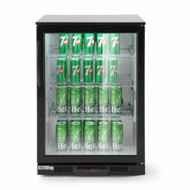 Réfrigérateur de bar sous comptoir à porte simple Barmatic Candour - noir - 103l - Finedine  au meilleur prix sur Restock CHR