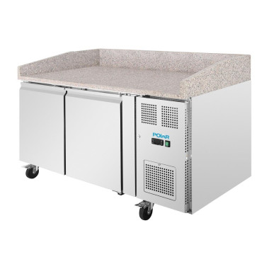 Comptoir à pizza 2 portes avec dessus en granit Série U 428L - Polar