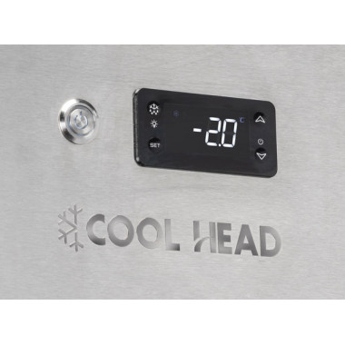 Armoire Congélateur GN2/1 QNG 6 - 546L Écologique R290 Porte Verre LED Fermeture Auto - Cool Head  au meilleur prix sur Restock 