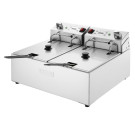 Friteuse électrique double avec minuterie 2x5L - Buffalo