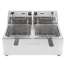 Friteuse électrique double avec minuterie 2x5L - Buffalo
