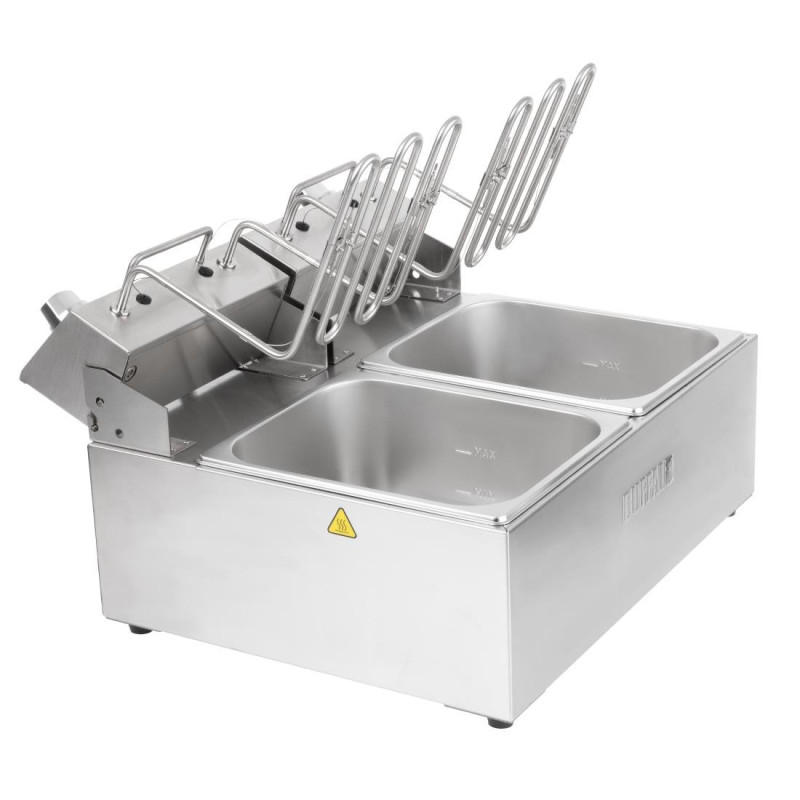 Friteuse électrique double avec minuterie 2x5L - Buffalo