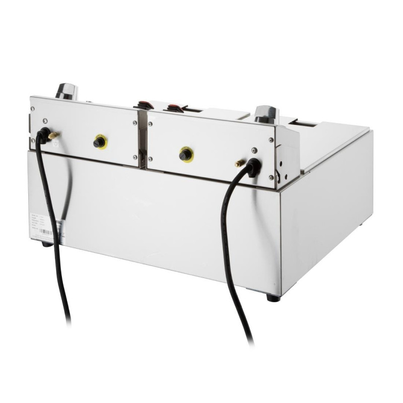 Friteuse électrique double avec minuterie 2x5L - Buffalo