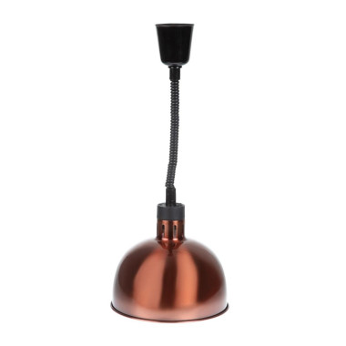 Lampe chauffante dôme rétractable finition cuivre - Buffalo
