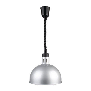 Lampe chauffante dôme rétractable finition métal brossé - Buffalo