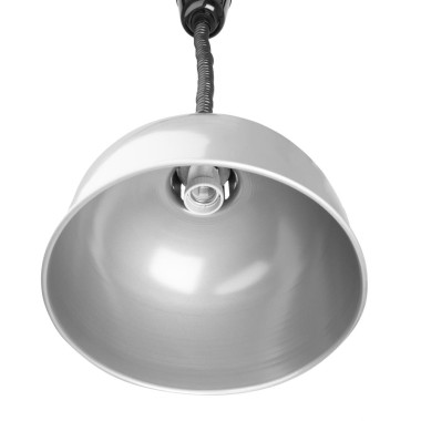 Lampe chauffante dôme rétractable finition métal brossé - Buffalo