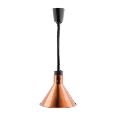 Lampe chauffante conique rétractable finition cuivre - Buffalo