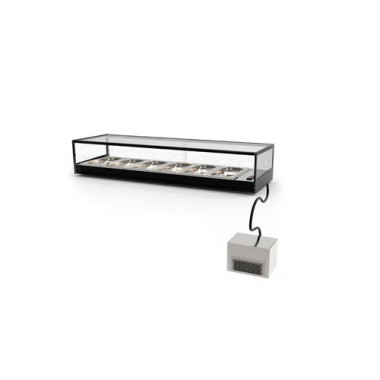 Vitrine à Tapas Réfrigérée Logic - 1175 mm - Sans Groupe à Distance CP - Sayl  au meilleur prix sur Restock CHR