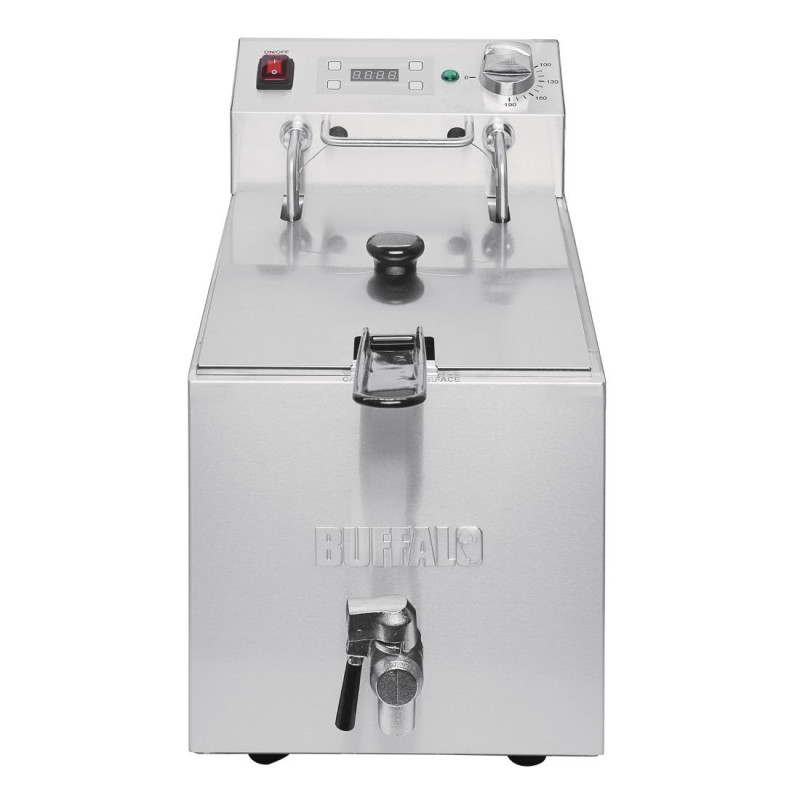 Friteuse simple - 1 x 8L 2,9kW avec minuterie - Buffalo