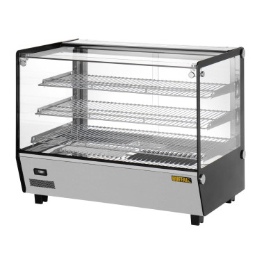 Vitrine chauffante de comptoir carrée 160L - Buffalo