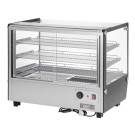 Vitrine chauffante de comptoir carrée 160L - Buffalo
