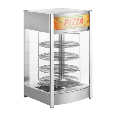 Vitrine chauffante rotative pour pizzas 4 niveaux - Buffalo