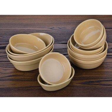 Plats à gratin ronds Stoneware 156mm (Lot de 6) - Olympia