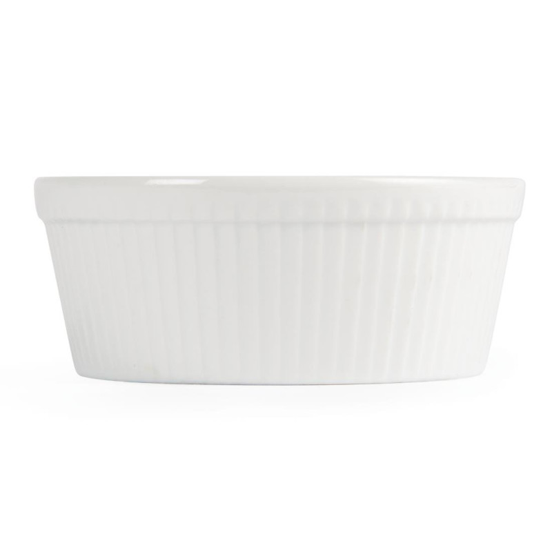 Plats À Gratin Ronds Blancs 134mm (Lot de 6) - Olympia