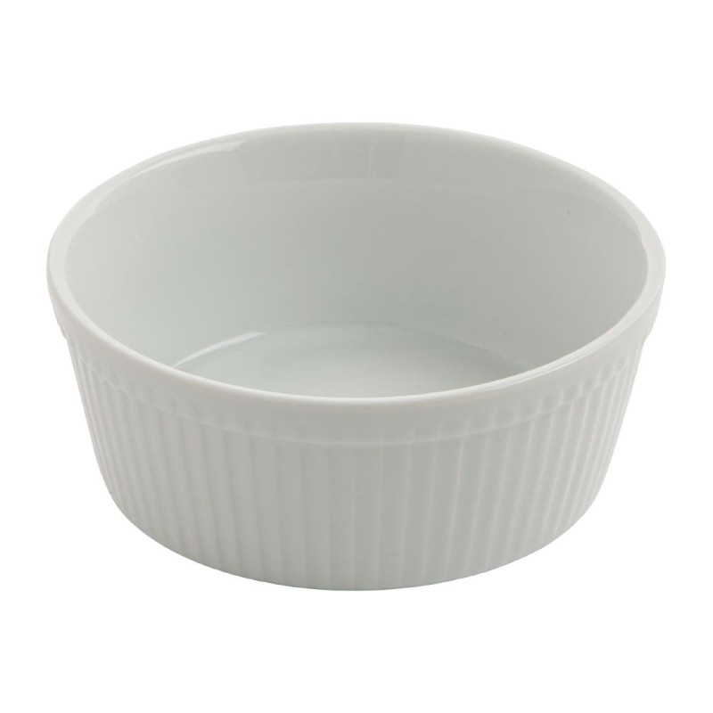 Plats À Gratin Ronds Blancs 134mm (Lot de 6) - Olympia