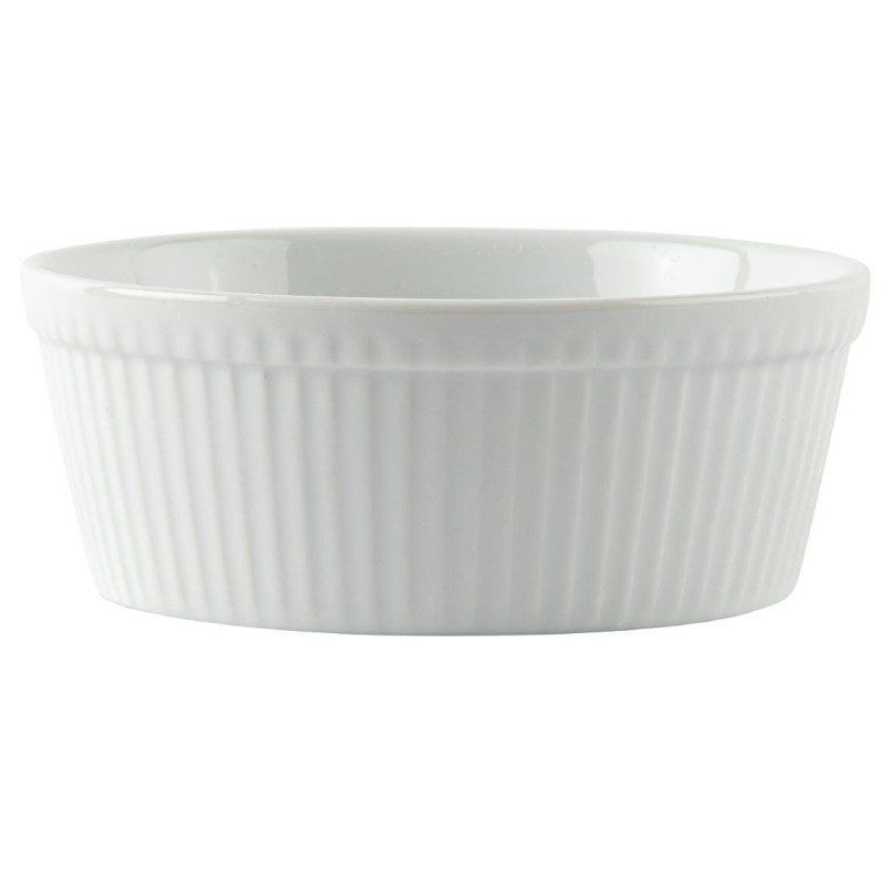 Plats À Gratin Ronds Blancs 134mm (Lot de 6) - Olympia