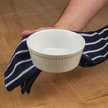 Plats À Gratin Ronds Blancs 134mm (Lot de 6) - Olympia