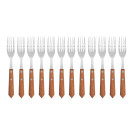 Fourchettes à viande manche en bois (Lot de 12) - Olympia