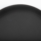 Plateau antidérapant en plastique Kristallon rond noir 280mm - Olympia