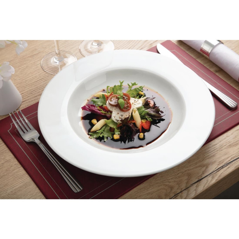 Assiettes À Pâtes Blanches 310mm (Lot de 4) - Olympia