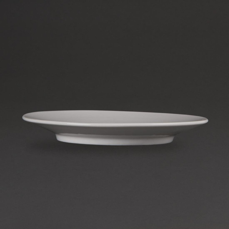 Soucoupes Élégantes Whiteware 148mm (Lot de 12) - Olympia