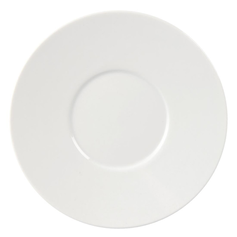 Soucoupes Élégantes Whiteware 148mm (Lot de 12) - Olympia