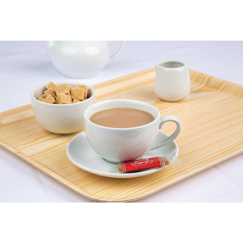 Soucoupes Élégantes Whiteware 148mm (Lot de 12) - Olympia