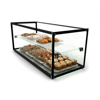 Vitrine Neutre Expo Plano - 920 mm - Moyenne - 2 Niveaux - Sayl  au meilleur prix sur Restock CHR