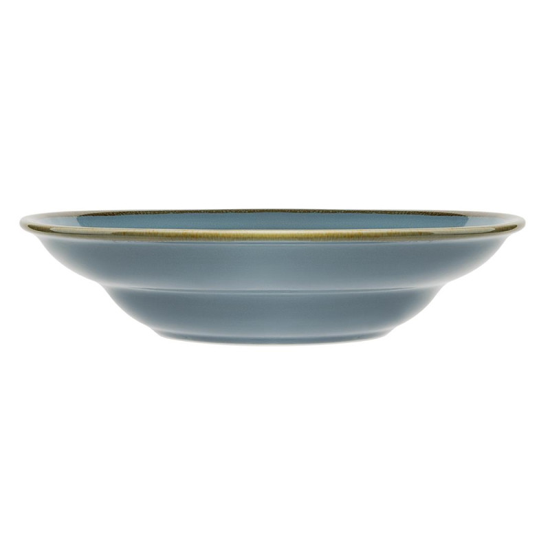 Assiettes À Pâtes Kiln Couleur Océan 250mm (Lot de 4) - Olympia