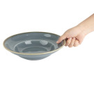 Assiettes À Pâtes Kiln Couleur Océan 250mm (Lot de 4) - Olympia