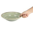 Assiettes À Pâtes Kiln Couleur Mousse 250mm (Lot de 4) - Olympia