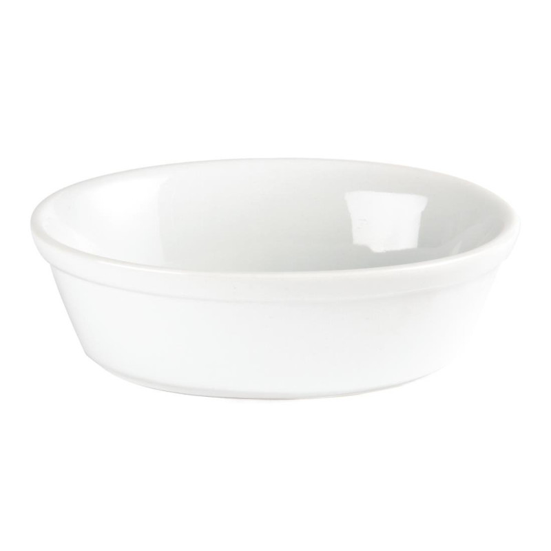 Plats À Gratin Ovales Blancs 161 x 116mm (Lot de 6) - Olympia