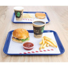 Plateau fast food en plastique Kristallon bleu - Olympia