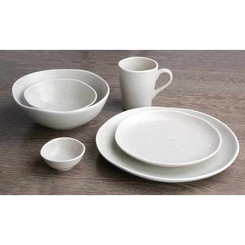 Assiettes Plates Sable Chia 20,5cm (Lot de 6) - Olympia