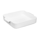Plats à four carrés avec poignées Whiteware 260x225x50mm (lot de 2) - Olympia
