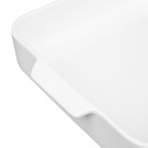 Plats à four carrés avec poignées Whiteware 260x225x50mm (lot de 2) - Olympia