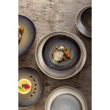 Saladiers Birch aubergine 205 mm (lot de 6) - Olympia
