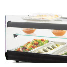 Vitrine réfrigérée - 6 plateaux GN1/3 - 3 niveaux - Pour tapas - Couleur noire - Arilex  au meilleur prix sur Restock CHR