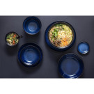 Bols plats Luna bleu nuit 210 mm (lot de 4) - Olympia