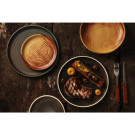Assiettes plates terre de sienne Canvas 18 cm (Lot de 6) - Olympia