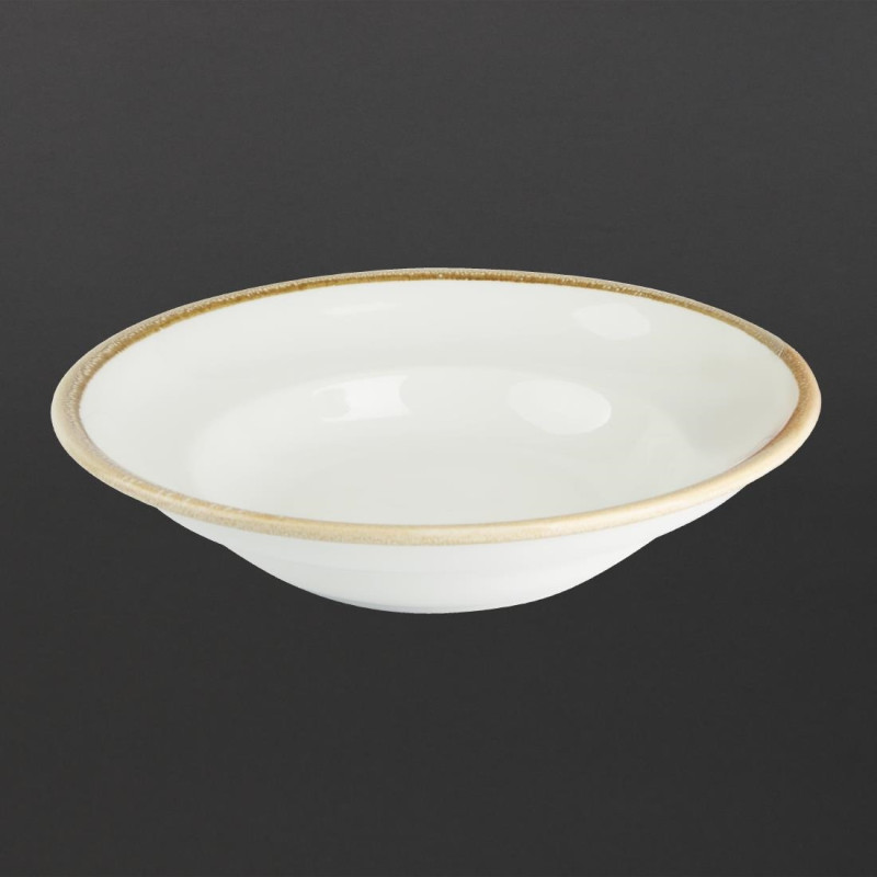 Assiettes À Pâtes Kiln Couleur Craie 250mm (Lot de 4) - Olympia