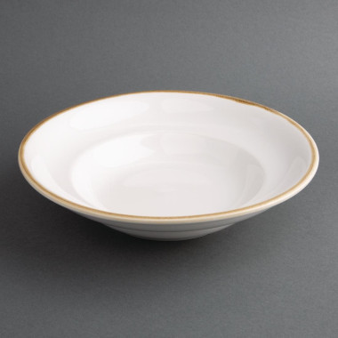 Assiettes À Pâtes Kiln Couleur Craie 250mm (Lot de 4) - Olympia