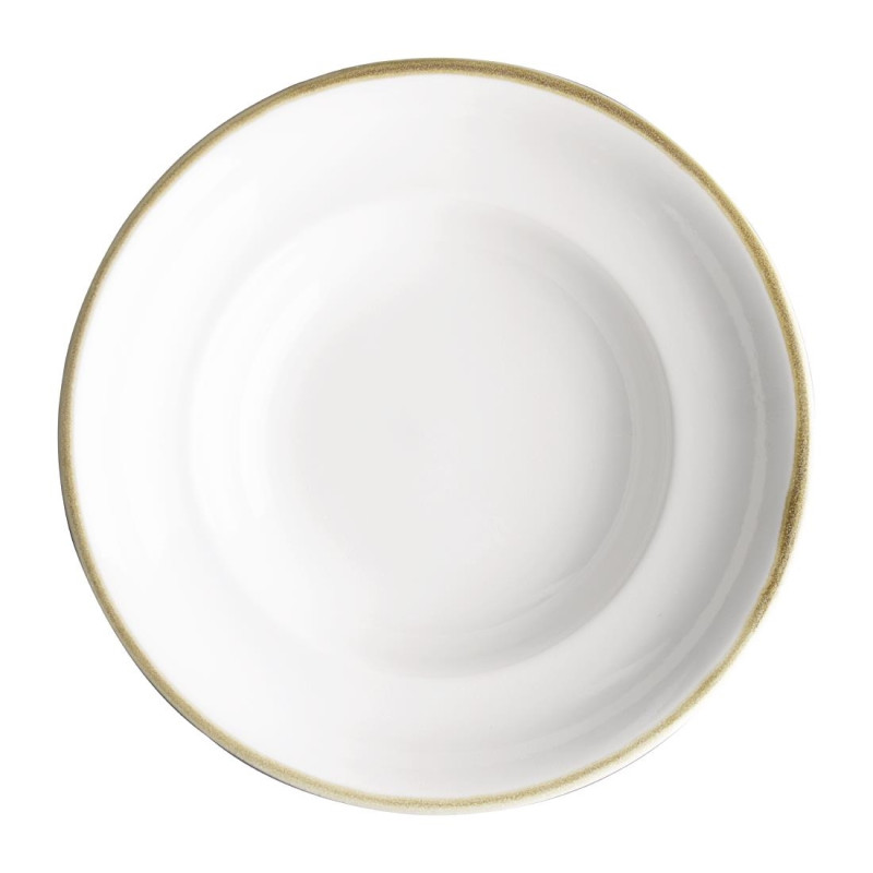 Assiettes À Pâtes Kiln Couleur Craie 250mm (Lot de 4) - Olympia