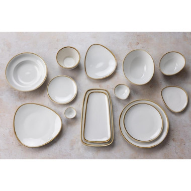 Assiettes À Pâtes Kiln Couleur Craie 250mm (Lot de 4) - Olympia