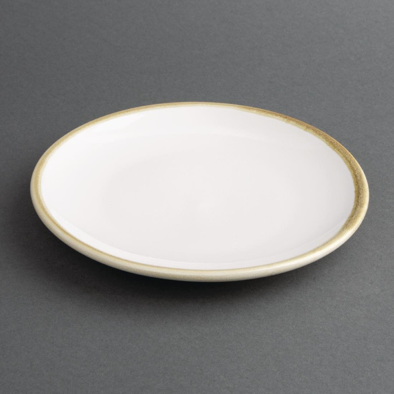 Assiettes Plates Rondes Couleur Craie Kiln 178mm (Lot de 6 ) - Olympia