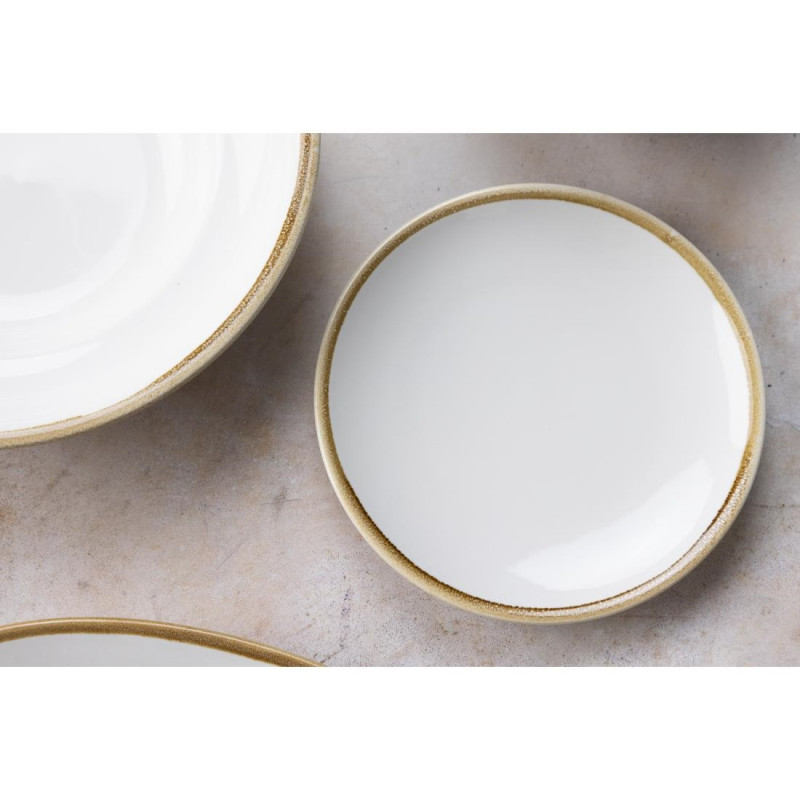 Assiettes Plates Rondes Couleur Craie Kiln 178mm (Lot de 6 ) - Olympia